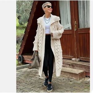 Zara Textured knit Coat